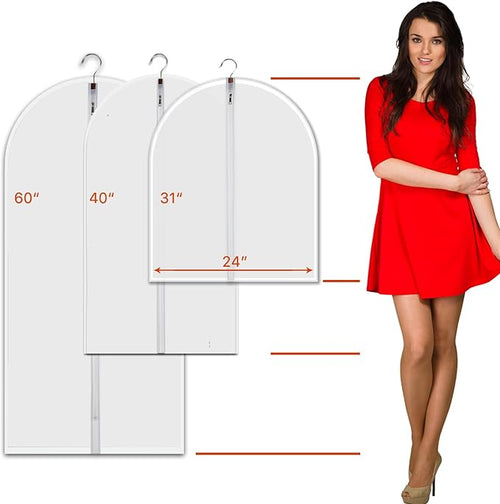 12-Pack Hanging Garment Bags - Image 2