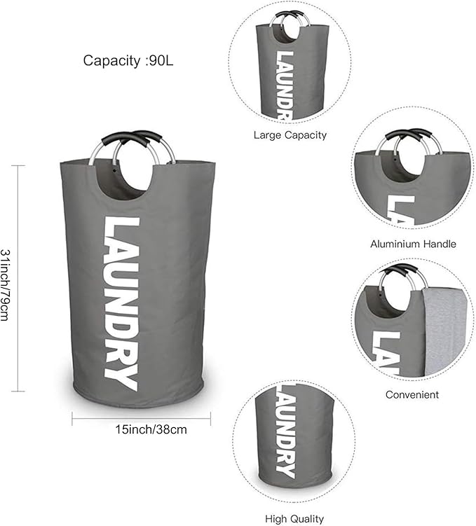Mziart Thicken Laundry Hamper Tote - Image 5