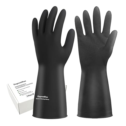 Thick Rubber Cleaning Gloves by Exprosiflux