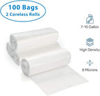 ProCure 7-10 Gallon Clear Garbage Can Liners, Lightweight, 8 Microns - Image 4