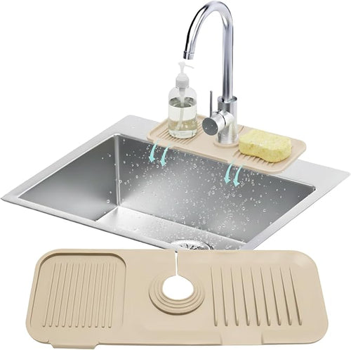 14.6” Silicone Faucet Mat For Kitchen Sink, Kitchen Sink Splash Guard Behind by LindasEssentials