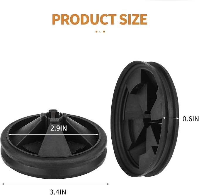 Garbage Disposal Splash Guard, 2 Pack Upgraded EPDM Rubber Drain Insert - Image 6