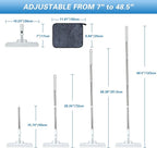 Disposable Dust Mop with 3 Shiny Cleaning Wipe Cloths, 360°Spin No Wash Mop - Image 4