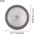 Shower Drain Hair Catcher 5.7"x5.7" Stainless Steel Shower Drain Cover Easy to - Image 2