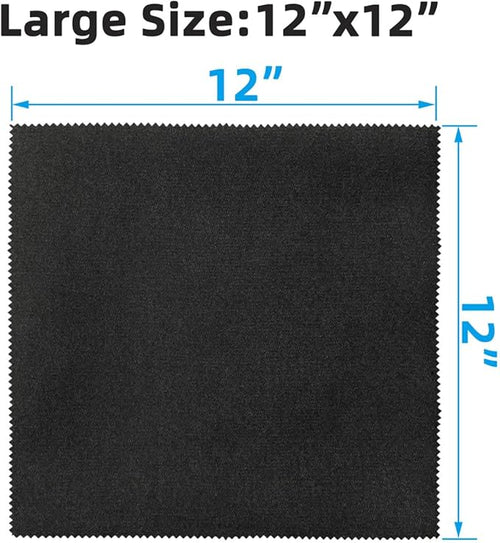 12 Pack Microfiber Gun Cleaning Cloth, Reusable Microsuede Cleaning/Polishing - Image 2