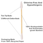 Natural Bamboo Cotton Swabs, Eco-Friendly & Biodegradable – Comfortable and Soft - Image 3