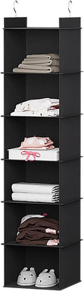 YOUDENOVA Hanging Closet Organizer, 6-Shelf Closet Hanging Storage Shelves by YOUDENOVA