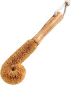 1Pcs Coconut Fibre Brush with Natural Wooden Handle Hangable Kitchen by Unknown