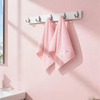 2 Pcs Silly Goose Hand Towels Blush Pink Bathroom Decor 14x29 Inch Embroidered - Image 5