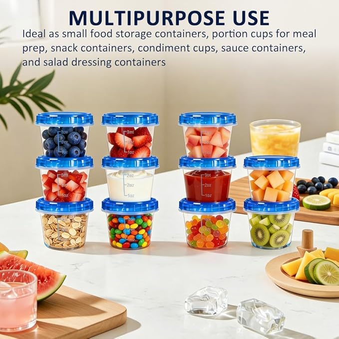 12 Pack 4oz Small Freezer Storage Containers - Image 5