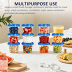 12 Pack 4oz Small Freezer Storage Containers - Image 5