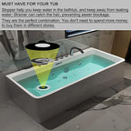 2PCS Bathtub Stopper Hair Catcher Kit, Bathtub Drain Strainer, Tub Stopper Plug - Image 2