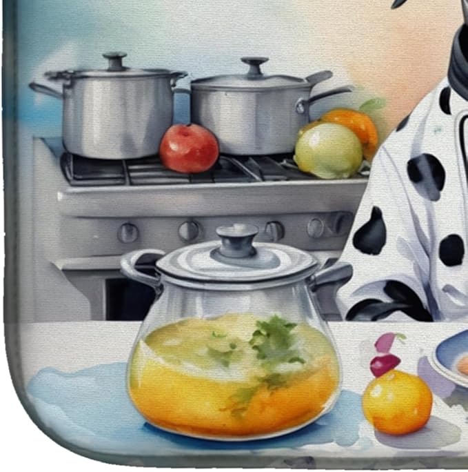 Caroline's Treasures DAC6239DDM Dalmatian The Chef Dish Drying Mat Absorbent - Image 4