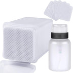 200pcs Nail Cotton Pads, 1 Pull-Off Pump-Style Bottle Suitable by qiqibaobao