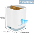 Toothbrush Holder with Bamboo Divider, Detachable - Image 6