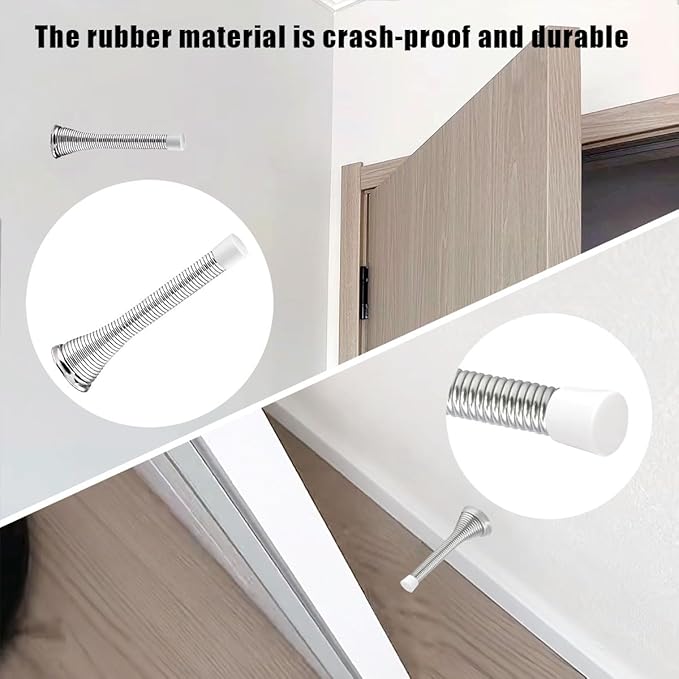 20 PCS Door Stop Caps, Door Stopper Tips Caps, 0.39 Inch Door Stopper - Image 5