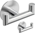2 Pack Brushed Nickel Bathroom Hooks by GWAAZXGZ
