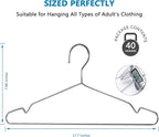 Fayleeko Stainless Steel Wire Coat Hangers - Image 3