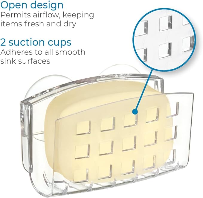 iDesign BPA-Free Plastic Sponge Holder - Image 5