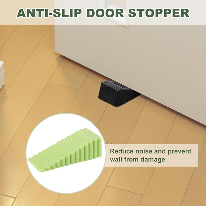 uxcell 2 Pcs Door Stoppers for Bottom of Door, 28mm/1.10 Inch Door Stops - Image 5