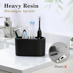 Luxspire Toothbrush Holder, 2 Slots Toothbrush and Toothpaste Holdersfor - Image 2