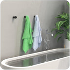 4Pack Metal Wall Hooks, Minimalist Coat Hooks Matte Black Simple Modern Easy - Image 8