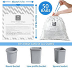 XUXRUS Small Trash Bags 3 Gallon Drawstring, Strong & Durable, Easy-Dispense - Image 5