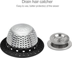 LEKEYE Shower Drain Hair Catcher/Bathtub Drain Cover/Drain Protector - Image 2