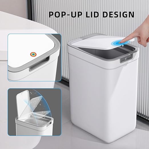 MOPALL 2 Pack Bathroom Trash Can - Image 3