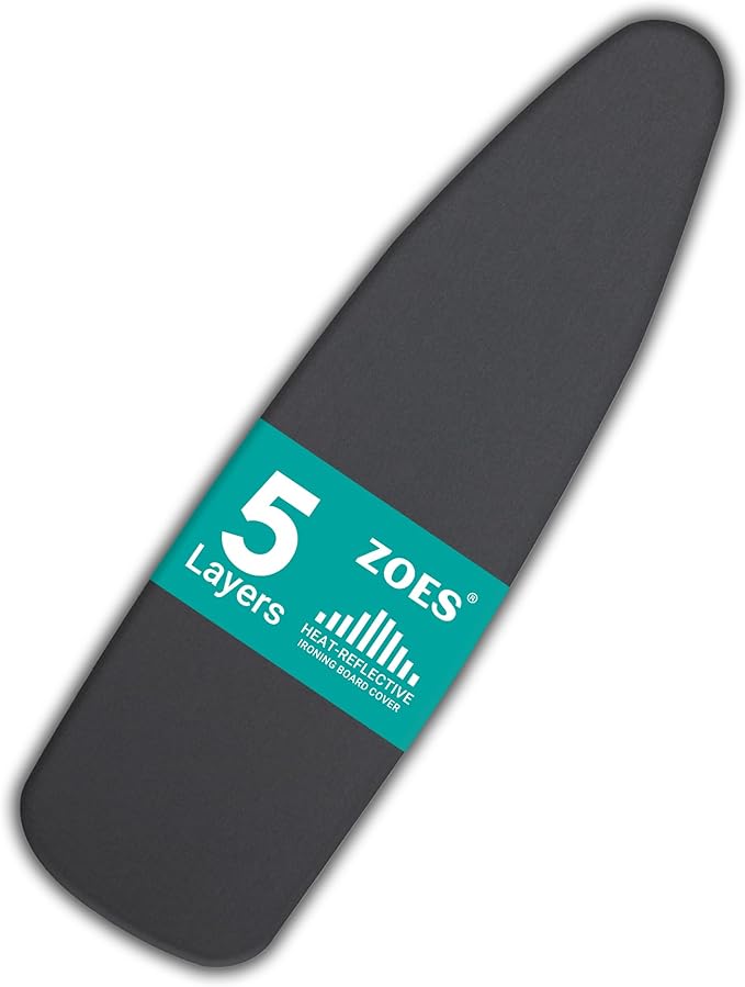 2025 Reinforced Ironing Board Cover and Pad, 15x54 Standard Size, Extra Thick by ZOESHOMEWARE