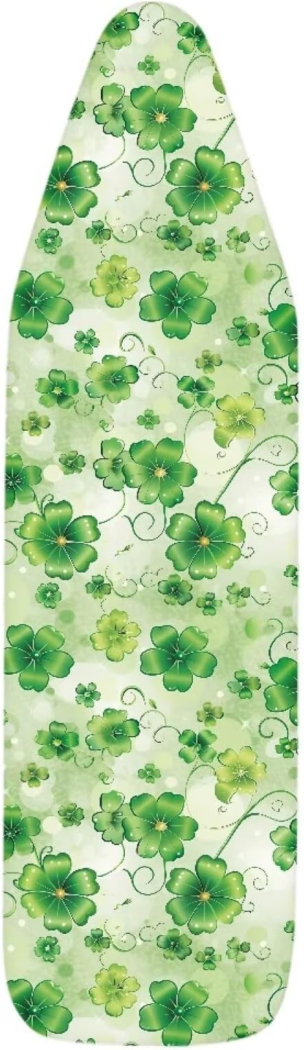 Green Leaves Ironing Board Cover and Pad, Thick Scorch Resistant Padding Heavy - Image 7