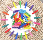 Durreus Colorful Small Clothes Pins Photos String Display - Image 4