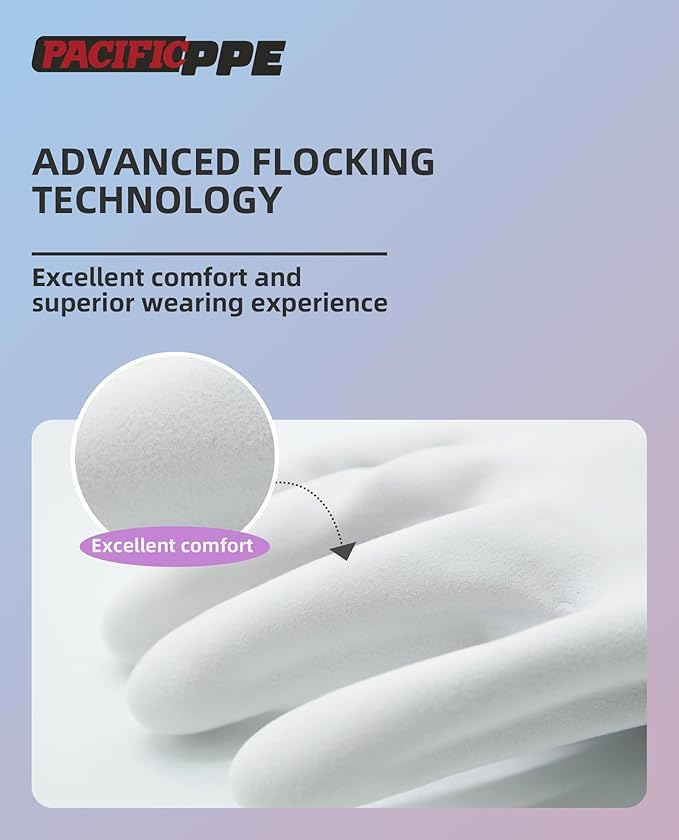 PACIFIC PPE 4 Pairs Reusable Dishwashing Cleaning Gloves - Image 3