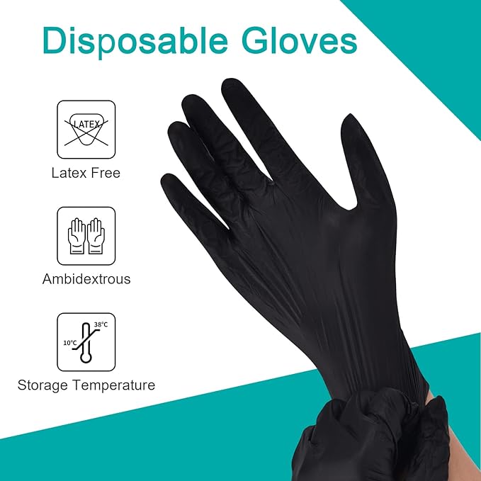 Schneider Vinyl Synthetic Exam Gloves, 4 Mil, Latex Free Disposable Gloves - Image 3