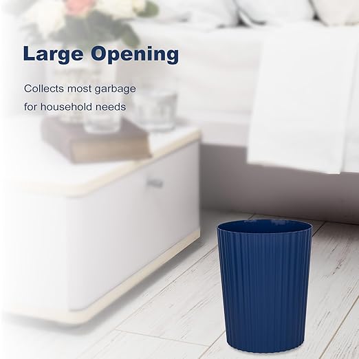 JiatuA Small Trash Can Plastic Wastebasket Round Garbage Container Bin - Image 3