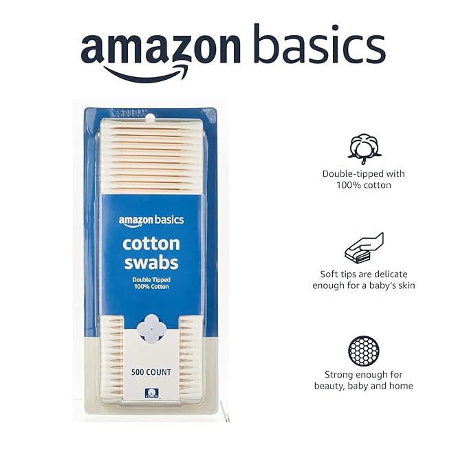 Amazon Basics Double-Tipped Cotton Swabs - Image 3