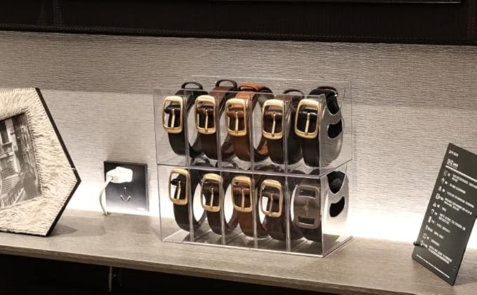 Belt Organizer - Clear Stackable Belt holder - Image 9