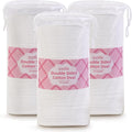Large Oval Cotton Pads, Premium 3-Layer Dual Textured Design, Lint-Free and by icotle