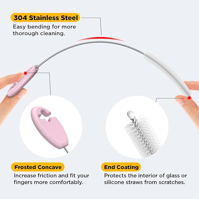 Baby Straw Brush Set, 4 Piece Cleaner Kit - Image 4