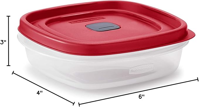 Rubber maid Food Storage Containers Three Cup Food Storage Containers 7 Peice - Image 4