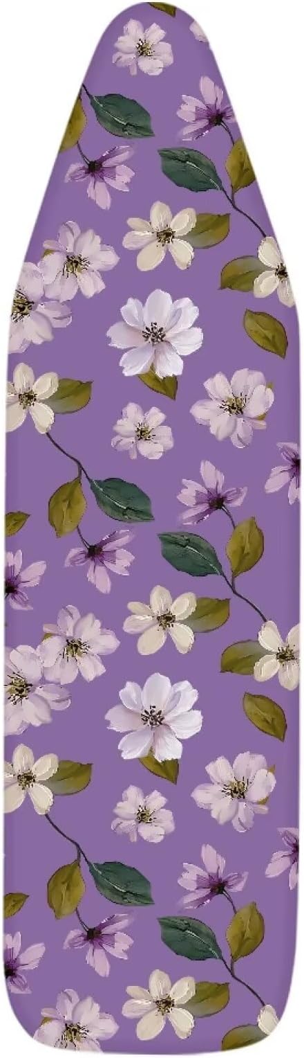 Purple Flower Ironing Board Cover and Pad Cover - Image 7