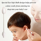 Baby Cotton Swabs, Organic Fragrance and Chlorine-Free Kids Safety Swabs - Image 3