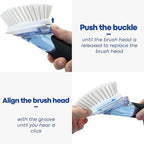 RIMAY Soap Dispensing Dish Brush, Dish Scrubber - Image 4