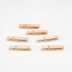Wooden Clothes Pins, Natural Wood, 50 Pack, 1.8 Inch, Wooden Rust Resistant - Image 4