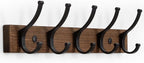 Coat Rack Wall Mount, 16.5 Inches Wood Coat Hooks, Wall Hooks by Optish