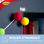 Command Decorating Clips, 40 Clips and 48 Strips, Damage-Free Hanging - Image 4