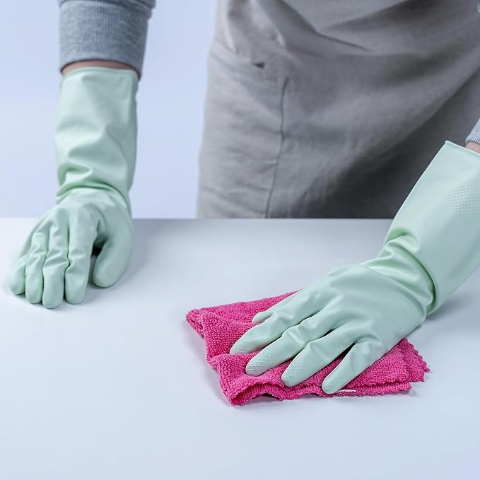 LoveBB 6 Pairs Rubber Cleaning Gloves, Reusable Dishwashing Gloves Non-Slip - Image 6