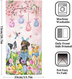Easter Dog Hand Towels, 28.7X 13.7 Inch Tulip Floral Spring Towels Soft - Image 2