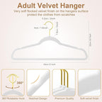 TIMMY 36-Pack Velvet Hangers - Image 2