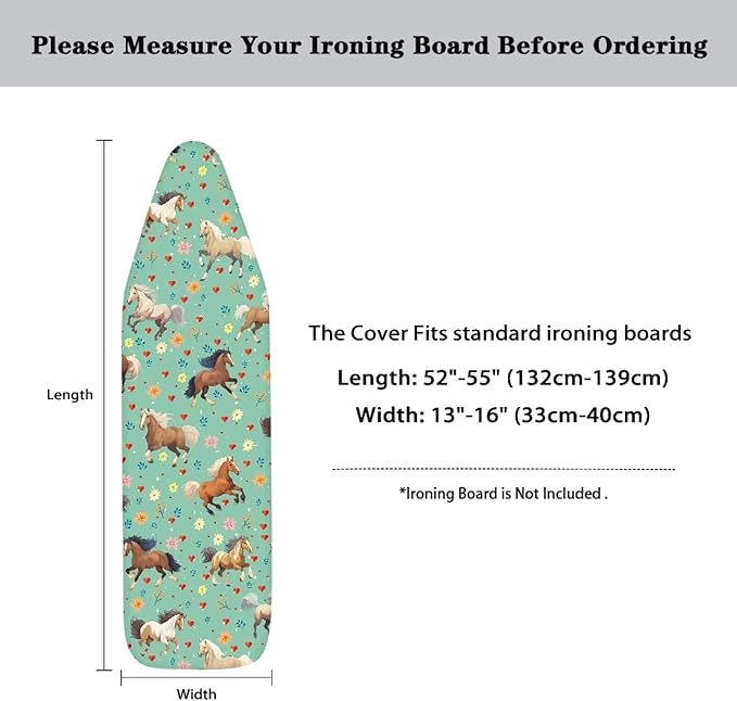 Flower Horse Iron Board Cover - Image 6